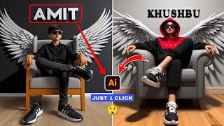 How To Create 3D Ai Wings Name Image  Trending Video Editing Wings Name  Bing Imase Creator