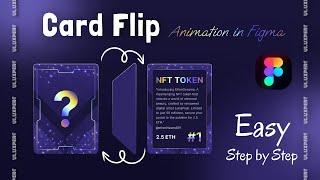 Card Flip Animation in Figma  NFT Token  UI design animation 