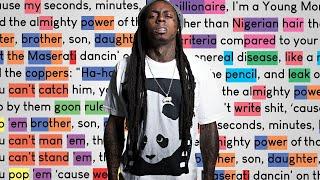 Lil Wayne - A Milli  Rhymes Highlighted