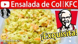 Cómo hacer ENSALADA DE COL Estilo KFC  #VickyRecetaFacil