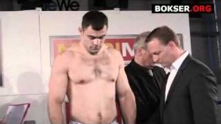 Official weigh-in before Rakhim Chakhiev - Alex Mogylevski