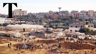 LIVE View of Rafahs tent camp amid Israeli bombardment in Gaza