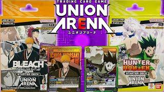 Union Arena Card Game Hunter x Hunter & Bleach Starter Deck Unboxing