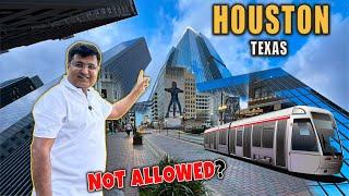 HOUSTON TEXAS  Exploring Beautiful Downtown  USA Vlog