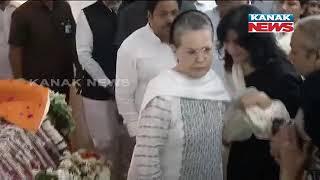 Manmohan Singh Sonia Gandhi Rahul Gandhi Paid Tribute To Sushma Swaraj