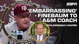 Finebaum RIPS Schlossnagles presser before taking Texas job ️ EMBARRASSING  Paul Finebaum Show