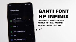 Cara Merubah Font Di HP Infinix Tanpa Aplikasi Tambahan Tanpa Pakai Bahasa Inggris