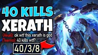 WHEN THE RANK 1 XERATH DROPS A 40 KILL GAME AND 120K DAMAGE INSANE - League of Legends