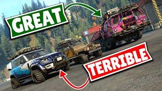 Ranking All Standalone DLC Trucks From Worst To Best  SnowRunner