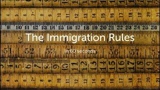 The Immigration Rules In 60 Seconds