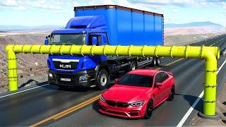 Cars vs Pipeline Trap x Stairs x Deep Water x Upside Down Speed Bumps ▶️ BeamNG Drive LONG VIDEO