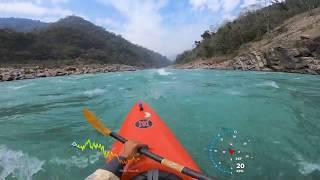 A Safety Kayaker on the Ganges GoPro