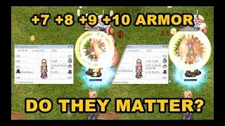 Differences in +0 to +10 Armor in RenewalClassic-Revo Ragnarok