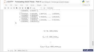 Py 105 Monte Carlo   Forecasting Stock Prices   Part III