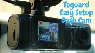 Toguard Easy Install Dash Cam SETUP & INFO    2x 1080P CAMERAS