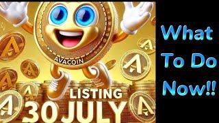 AvaCoin listing date confirmed  Do loose your tokens  Stake and earn more