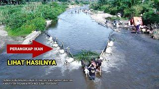 TANGKAP IKAN CARA TRADISIONAL DI SUNGAI BANYAK IKAN TERJEBAK  JELAJAH NAGARI