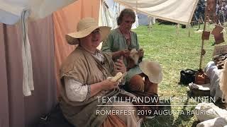 Römerfest 2019 Textilhandwerk Spinnen