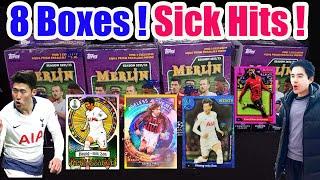 Topps Merlin 2021-2022 Soccer Retail Blaster Boxes Hueng Min Son Andrea Pirlo Rare Cards