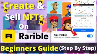 How to Create & Sell NFTs on Rarible For FREE via Lazy Minting. Beginners Guide in Hindi