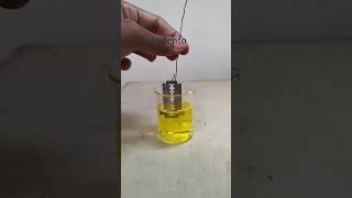 Razor Blade vs Hydrochloric acid experiment  displacement reaction #shorts #science #ytshorts