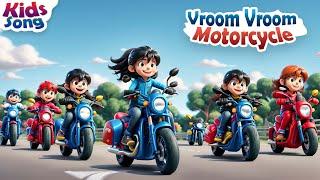 Vroom Vroom Motorcycle Kids Song  Fun Riding Adventure for Kids Song