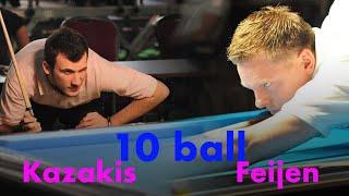 Alex Kazakis vs Niels Feijen  10 ball European Championship