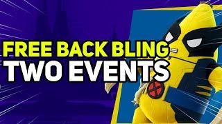 FREE Back Bling TWO FORTNITE EVENTS TOMORROW