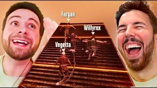 El JUEGO que ROMPE Amistades  Chained Together  Vegetta Willy y Fargan