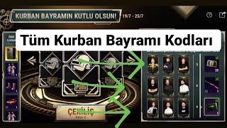 Yeni Etkinlik Kodları Pubg Mobile Tüm Kurban Bayramın Kutlu Olsun Kodları Tüm Kodlar 2021 9 Kod