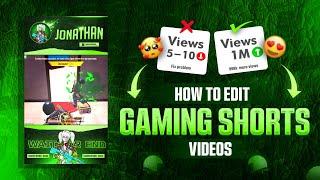 How to Edit Viral Shorts  for Gaming Channel  Bgmi & Free Fire Shorts Editing Tutorial