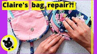 Fabric purse repair  Clean restore and repair a handbag after shopping at Claires  Ooni Crafts