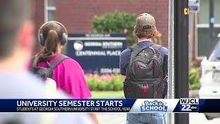 Georgia Southern students back to class for start of new semester