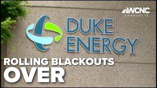 Rolling blackouts in Charlotte over as Duke Energy works to restore power