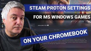 How to change Steam Proton settings to install MS Windows games on your Chromebook