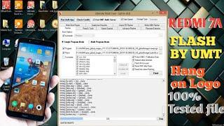 Redmi 7A flash by Umt 100% tested file  Mi 7A hang on logo fix by umt  Redmi 7A flashing #flash