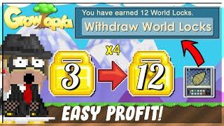 EASY PROFIT METHOD IN 2021  3 TO 12 WLS 4X YOUR WLS  Growtopia how to get rich 2021