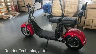 EEC big wheel citycoco electric scooter with seat removable battery