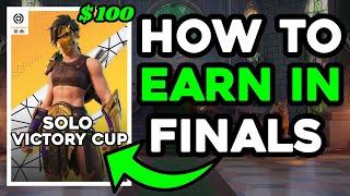 How to Make EARNINGS in Solo Victory Cup Finals Season 4