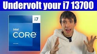 Undervolt your i7 13700 for more FPS and Lower Temperature