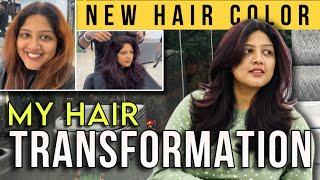 My Hair Transformation  Hair color◾️ Haircut ‍️ Hairstyle @Meghana_Shankarappa