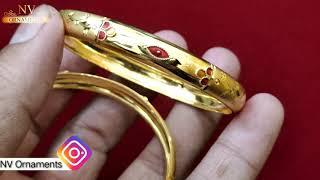 Gold bangles designs 2021 daily wear  22k Gold Bangle design