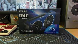 SPARKLE SPAPKLE Intel Arc A580 ORC 8GB OC Edition Unboxing