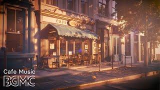 Paris Coffee Shop Ambience  Smooth Bossa Nova Jazz for Music for Relax Study - Accordion Music
