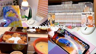 a week in my life   genshin impact new desk set up manga & anime wfh