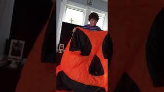 big flat pumpkin inflatable
