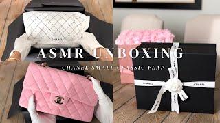 ASMR UNBOXING  CHANEL PINK Small Classic Flap Bag Gold Hardware