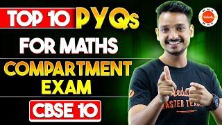 Class 10 Compartment Exam 2024 Math top 10 Previous Years Questions