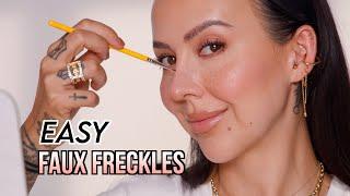 Easy Natural Looking Faux Freckle Tutorial