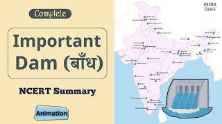 NCERT Summary  All Important Dams of India  2D Animation by Ravi Yadav  UPSC